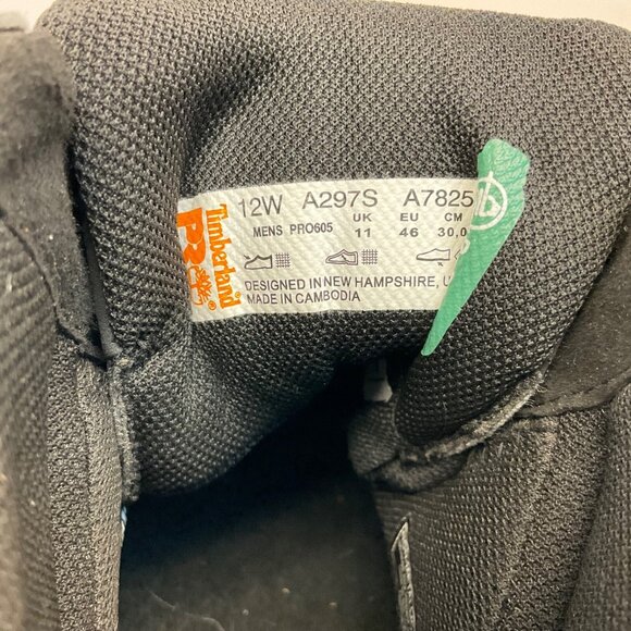 Timberland PRO Men's A297S Radius CTCP Mid Athletic Work Boots Black Size 12W - Picture 9 of 9